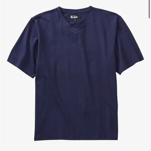 Westport Black Short Sleeve Pima Stretch Solid V-Neck Tee